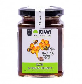 Kiwi Kisan Window Raw Ajwain Honey   Glass Jar  350 grams